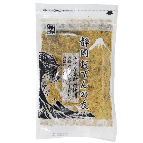 【 商品特徴 】魚粉末とあおさ粉をブレンドした商品です。素材の味100％でおでんにふりかけることで静岡おでん風にします。ラーメン、焼きそば、お好み屋にふりかけてもおいしくお召しあがりいただけます。【 常冷区分 】常温【 メーカー名 】【 規...