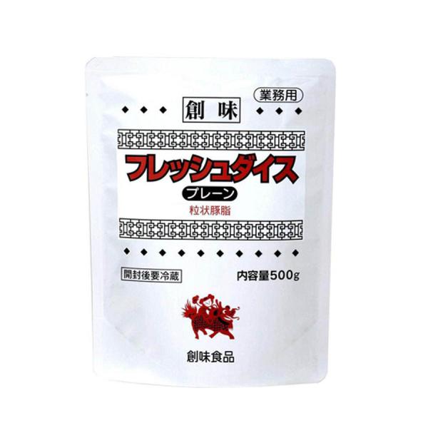 【 商品特徴 】大粒サイズにカットした新鮮な豚背脂をたっぷりと使い、背脂特有の旨みとコクが特長のプレーンタイプの粒状豚脂です。【 常冷区分 】常温【 メーカー名 】創味食品【 規格 】500g【 調理方法 】湯煎・加熱【 最終加工地 】日本...