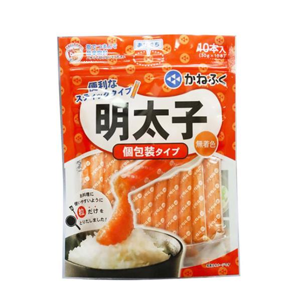 明太子 かねふく 明太子スティック 3個セット 900g (30g×30本) 無着色 辛子明太子 ばらこ お取り寄せ お取り寄せグルメ 博多直送 公式ストア