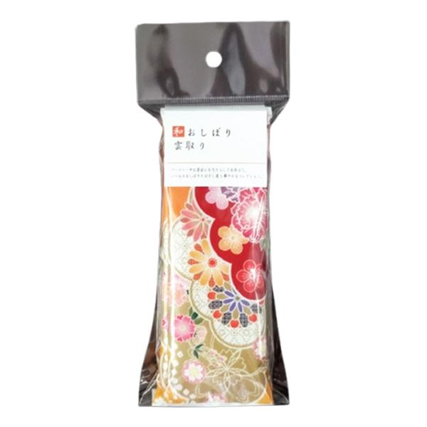 [ 商品特徴 ] 雲をモチーフに花々を散りばめた和柄デザインのおしぼりです。[ サイズ ]18cmx6cm[ メーカー名 ]大黒工業株式会社[ 素材 ]スパンレース不織布