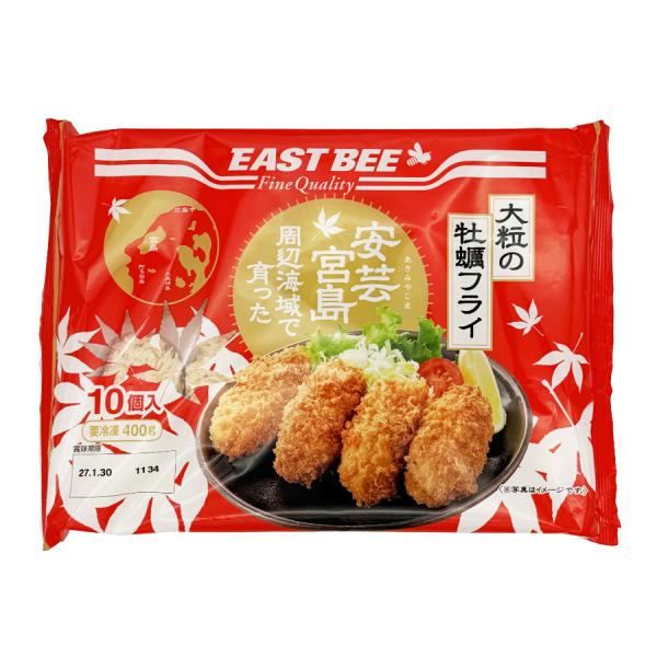 EASTBEE 大粒の 牡蠣フライ 40g×10個 ( 安芸宮島 / カキフライ )[1105368]