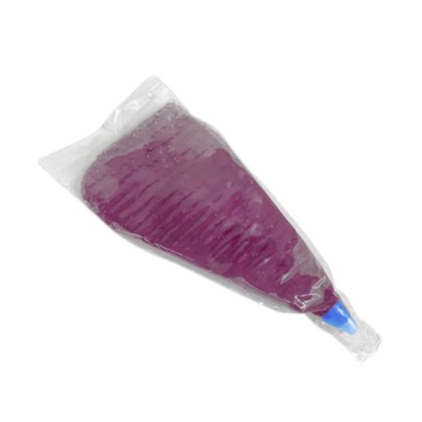 【 商品特徴 】国産の紫芋とさつま芋を使用したなめらかなフィリングです。絞り袋にプラ口金が付いているので、解凍してそのまま絞り出すだけで簡単に本格スイーツが作れます。また、焼成もできますのでパンなど、お好みの調理に幅広く対応できます。【 常...