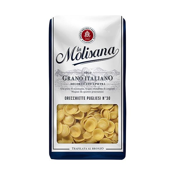 【 商品特徴 】「小さな耳」を意味するオレッキエッテはプーリア州の代表的なパスタ。素朴な形と食感です。【 常冷区分 】常温【 メーカー名 】ラ・モリサーナ【 規格 】500g【 調理方法 】ゆで時間：12〜13分【 最終加工地 】イタリア【...