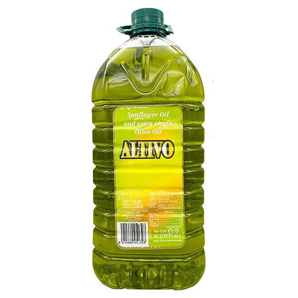 Luglio ひまわり油とオリーブオイル 5L×3本セット☆送料無料 ALTIVO ヒマワリ＆オリーブオイル 5L (業務用 大容量 ブレンドオイル