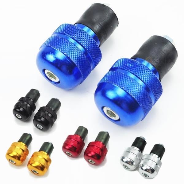 バーエンド アルミ 削り出し M6 P1.0  左右 セット 18mm 汎用 キャップ ハンドル バイク 二輪