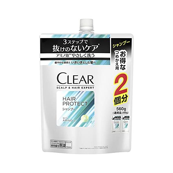 CLEAR(クリア) ヘアプロテクト メンズ 男性用 スカルプケア 頭皮 シャンプー 詰め替え用 560g