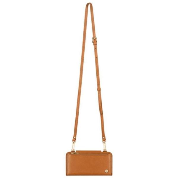 moshi SnapTo Crossbody Wallet Caramel Brown