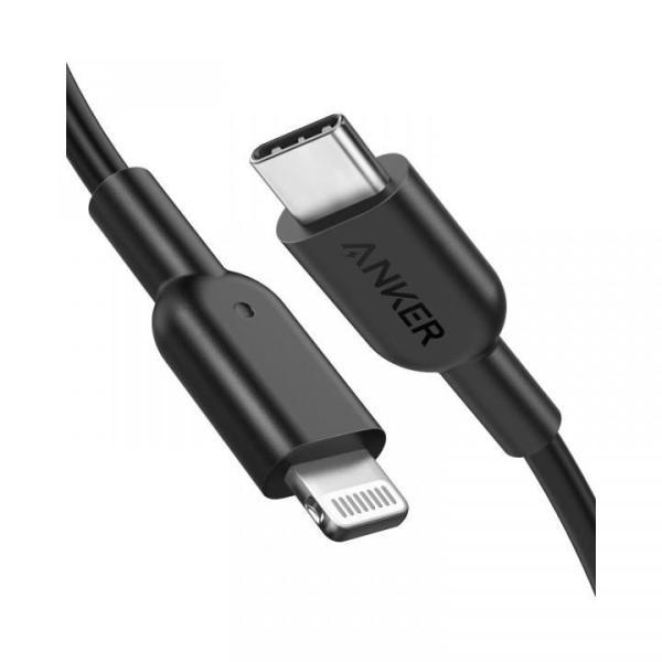 Anker PowerLine II USB-C &amp; Lightningケーブル 0.9m ブラック