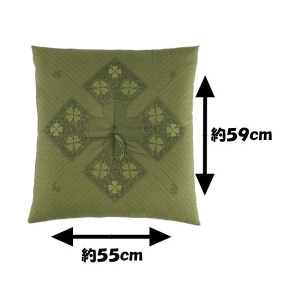 激安 国産高級座布団 通販売れ筋 銘仙版 四つ葉のクローバー柄座布団 ５枚組 緑 日本製 代引き不可 Buyee Buyee Japanese Proxy Service Buy From Japan Bot Online