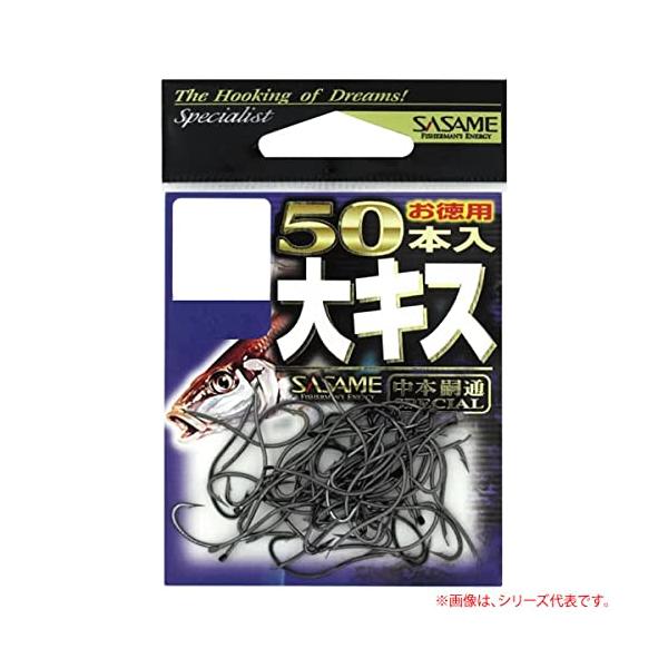 【商品概要】入数:50本入りフックカラー:黒(ブラック)平打ち加工【商品説明】【商品詳細】ブランド：ささめ針(SASAME)商品種別：スポーツ＆アウトドア商品名：ささめ針(Sasame) 05PNK 大キス 黒 徳用 50本入り #M製造元...