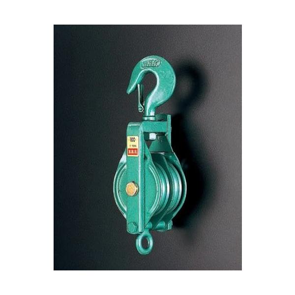 【商品概要】材質:スチールべケット付2車車径:100mm使用荷重:1.0t【商品説明】【商品詳細】ブランド：エスコ(Esco)商品種別：滑車商品名：100mm 強力型滑車(2車)製造元：エスコ(Esco)商品番号：EA987HA-100B【...