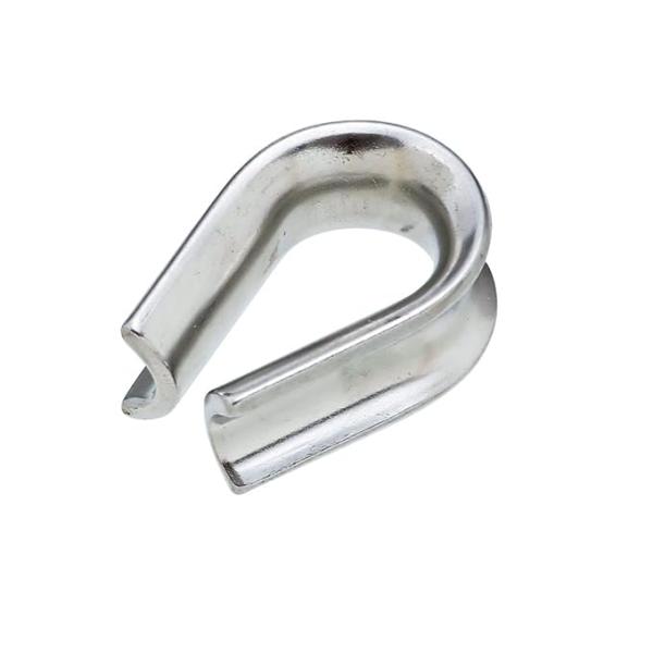 【商品概要】●繊維ロープ専用です。●繊維ロープの先端をアイ加工して使用する際に、ロープの摩耗を防ぎます。●繊維ロープをアイ加工する場合のあて金具として。●D(mm)：30 ●L(mm)：50 ●A(mm)：19 ●B(mm)：21 ●使用ロ...