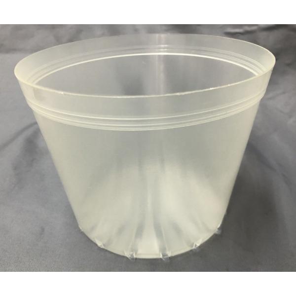 【商品概要】【商品説明】半透明の硬質ポリポットの15ｃｍ、10個です。メーカーは5号（15ｃｍ）で販売していますが、実際のサイズは直径13.8ｃｍ、高さ10.8ｃｍ、底面の直径10.6ｃｍなので、4.5号サイズです。現在販売中の13.5ｃｍ...