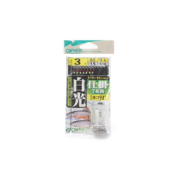 【商品概要】オーナー 白光カゴ仕掛 30138 R-138●白光鈎が魚を誘う。【商品説明】【商品詳細】ブランド：オーナー(OWNER)商品種別：スポーツ＆アウトドア商品名：OWNER(オーナー) R-138 白光カゴ仕掛 3製造元：オーナー...