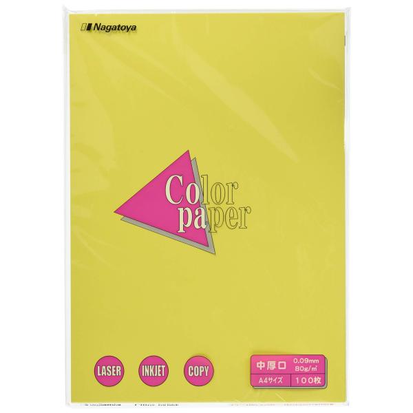 【商品概要】210mm×297mm日本製坪量:80g/m2 紙厚:0.09mm【商品説明】【商品詳細】ブランド：長門屋商店商品種別：文房具・オフィス用品商品名：長門屋商店 カラーペーパー ナ-3205 A4中厚口 100枚 きいろ製造元：長...