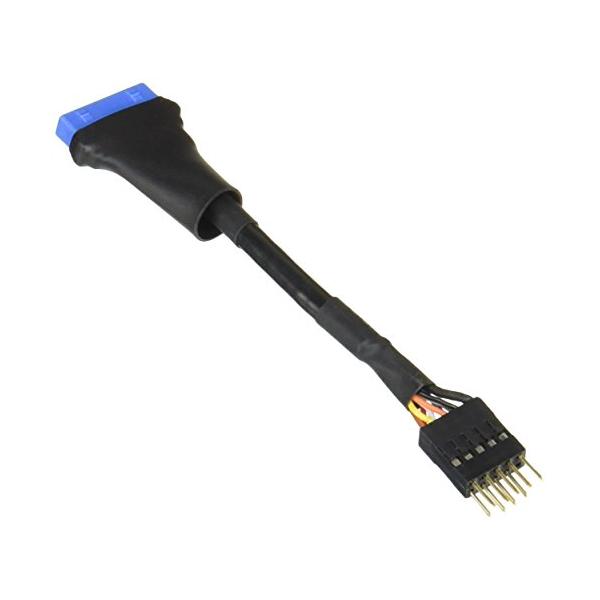 【商品概要】マザーボード側端子 : 2 x 10 ピン （メス）ケーブル側端子 : 2 x 5 ピン （オス）PCの認識 : USB2.0規格 x 2 ポート【商品説明】【商品詳細】ブランド：変換名人商品種別：パソコン・周辺機器商品名：変換...