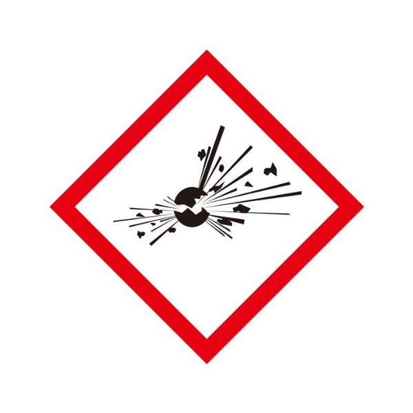 【商品概要】(中)◇一辺/70mm【商品説明】【商品詳細】ブランド：コクゴ商品種別：安全標識商品名：化学物質関係標識板 GHS-3(中) 爆弾の爆発 5枚1組 037203製造元：日本緑十字社商品番号：037203【当店からの連絡】