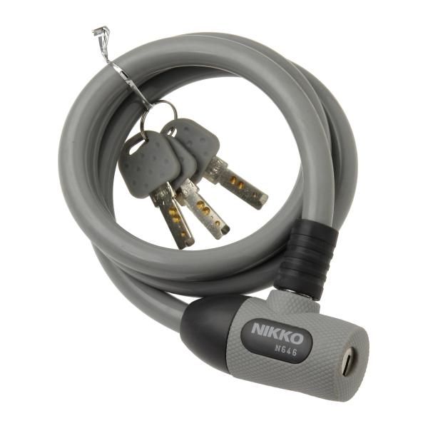 【商品概要】タイプ:ワイヤー錠付属:ディンプルキー3本付きサイズ:φ12×900mm原産国:中国対象シーズン: 通年【商品説明】【商品詳細】ブランド：ニッコー商品種別：スポーツ＆アウトドア商品名：ニッコー ワイヤー錠 N646W-900 S...