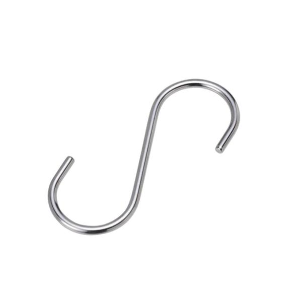 【商品概要】●線径が６ｍｍのＳカンです。●工具・器具などの一般商品の収納の吊り金具として。●D(mm)：6 ●L1(mm)：160 ●L2(mm)：148 ●W(mm)：44.5 ●S(mm)：33 ●Weight(g)：68 ●参考使用荷...