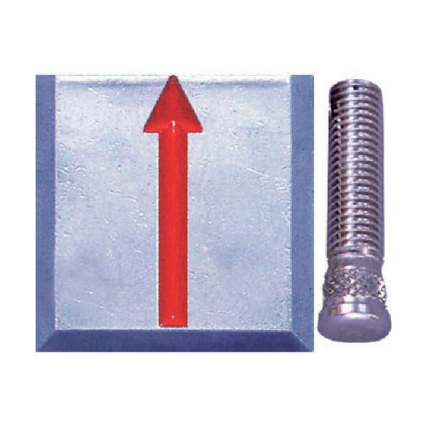 【商品概要】●土地境界の標示用のアルミ合金製標示板です。●埋込用。●ボルト付。●土地境界の標示に使用。●寸法(mm):5×5×1●質量(g):28●アルミ●埋込ボルト●別途運賃【商品説明】【商品詳細】ブランド：STS商品種別：産業・研究開発...