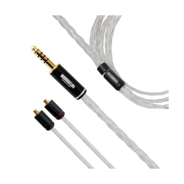 【商品概要】クロストークを抑制し微細な音までリアルに表現する、8芯OFC銀メッキ線採用4.4mm5極バランス対応 MMCXリケーブルケーブル長:120cmイヤーフック:ワイヤー有りプラグ:4.4mm5極ストレート型プラグイヤホン側プラグ:M...