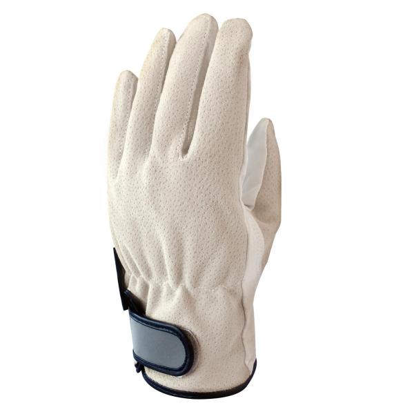 【商品概要】色；ホワイト+ベージュ　サイズ；M 全長23cm　中指長さ；9.5cm　　手の平周り；29.5cm　　材質；豚革、綿、ポリエステル、ナイロン、ゴム【商品説明】【商品詳細】ブランド：三重化学工業商品種別：産業・研究開発用品商品名：...