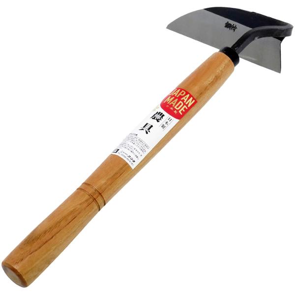 【商品概要】一段上の道具選び。園芸、農業で使用する日本製用具。品質安心の日本製シリーズ!手打ち製造で鋭い切れ味。庭や家庭菜園の草削り、草取りや堀の隅などの除草作業に。全長: 325mm柄長: 260mm刃長: 125mm刃材質: SK85(...