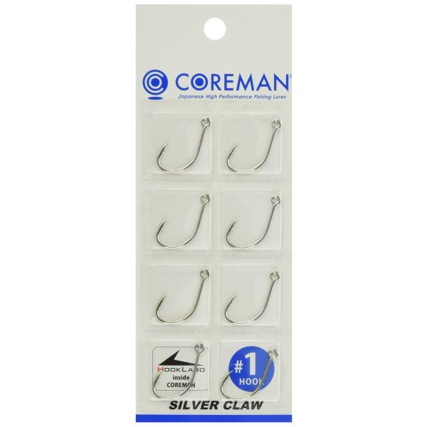 【商品概要】入数:8本フックサイズ:#1【商品説明】【商品詳細】ブランド：コアマン(COREMAN)商品種別：フック・針商品名：コアマン(Coreman) シルバークロー SC-M #1製造元：コアマン(Coreman)商品内容：#1商品タ...