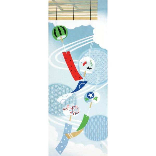 【商品概要】素材：綿100%サイズ：34cm×90cm濱文様のてぬぐいは、横浜伝統の型染め手法である「捺染(なっせん)」で染め上げていますタペストリーや壁にかけてインテリアとしてもご利用くださいてぬぐいの両端は従前どおりに切りっぱなしとなっ...