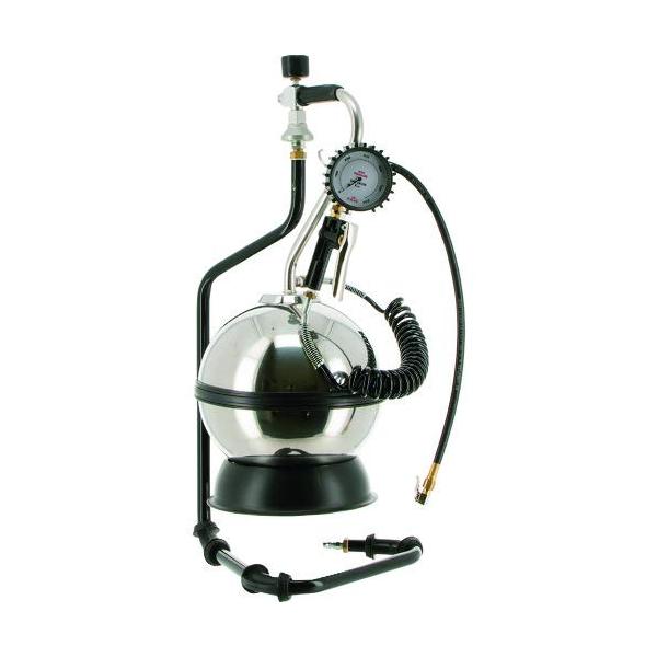 【商品概要】手作業工具、車輌整備用品、タイヤゲージの関連商品メーカー名：(株)ヤマダコーポレーション／【 特長 】／・持ち運びタイプのタイヤエア圧調整機です。／・タンクへのエア充填は、付属のスタンドにセットするだけです。／・見やすい手元メー...