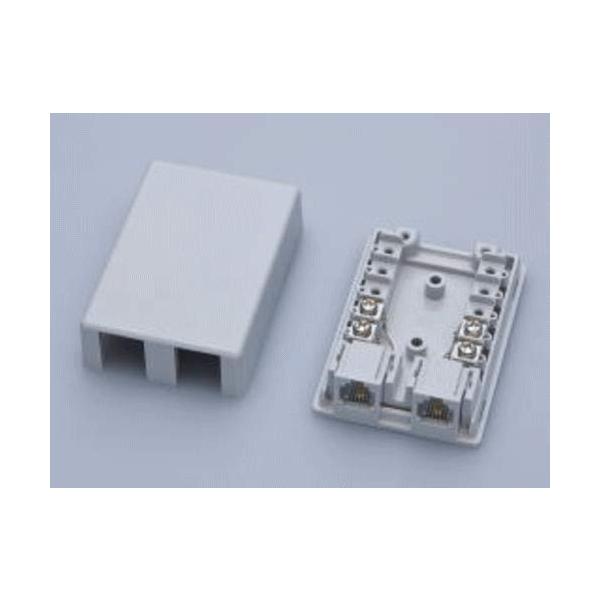 【商品概要】八光電機製作所　電話用ローゼット1個から購入可６極2心２口（マグネットポケット有）【商品説明】サイズ：W48mm　D68mm　H20.5ｍｍ<BR> カラー：ライトグレー 　【商品詳細】ブランド：八光電機製作所商品種...