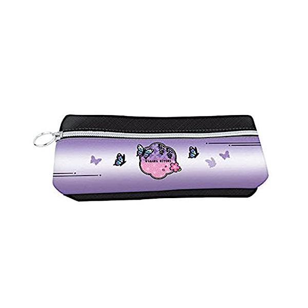 【商品概要】【商品説明】【商品詳細】ブランド：（株）クーリア商品種別：ペンケース商品名：クーリア 和柄びより スマート2ポケットペンポーチ 枠 むらさき 和雑貨 [630141]【当店からの連絡】