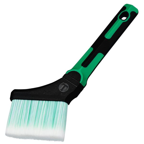 【商品概要】用途：合成樹脂塗料・溶剤系塗料。微弾性塗料や耐火塗料等,高粘度塗料に。型式：筋違、表示サイズ：70mm毛色：白毛緑、毛丈：43.0mm全高（実測値）：188.0mm、質量(実測値)：約59.5ｇ主原毛：化繊(PBT)【商品説明】...