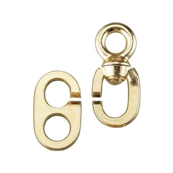 【商品概要】●色：金●フックサイズ(mm)：約38×22×5●スイブルとフックで1組●ロープ穴(mm)：φ9.5【商品説明】【商品詳細】ブランド：日本緑十字社(Japan Green Cross)商品種別：産業・研究開発用品商品名：緑十字 ...