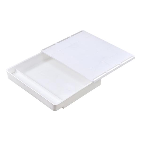 【商品概要】【商品仕様】Sサイズ22.5*16.3*5.3cm、Lサイズ32.3*28.3*5.7cm。材質: ABS。【簡単に取り付け】設置する前に設置する場所をきれいにし、両面テープを剥がして引き出し式収納箱を貼り付けるだけ完了です。ス...