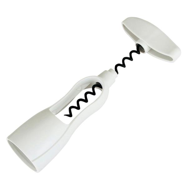 【商品概要】まわすだけで簡単に抜けるコルク抜きです。サイズ:160×78×40mm 重量:63g素材・材質:本体・ハンドル=ポリプロピレン(耐熱温度110度)、スクリュー=鉄(ふっ素樹脂塗膜加工)生産国:イタリア 食洗機対応:×ブランド:貝...