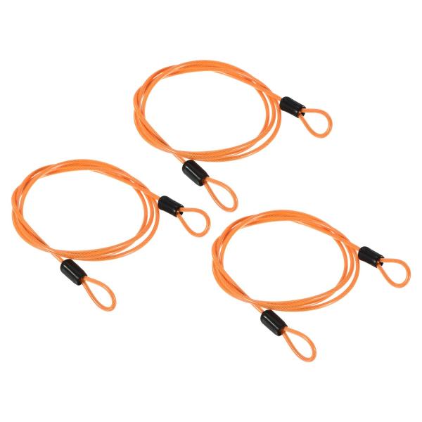 【商品概要】素材：スチール、プラスチック; サイズ：2.5mm x 1m(D*L); パッケージコンテンツ：3本 x セキュリティワイヤー特徴：セキュリティワイヤーの保護コーティングは、さらなる耐久性と耐摩耗性を追加します。内部ケーブルを湿...