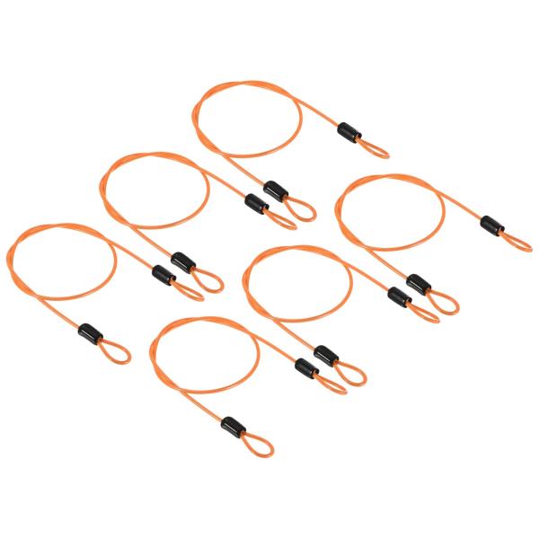 【商品概要】素材：スチール、プラスチック; サイズ：2.5mm x 0.5m(D*L); パッケージコンテンツ：6本 x セキュリティワイヤー特徴：セキュリティワイヤーの保護コーティングは、さらなる耐久性と耐摩耗性を追加します。内部ケーブル...