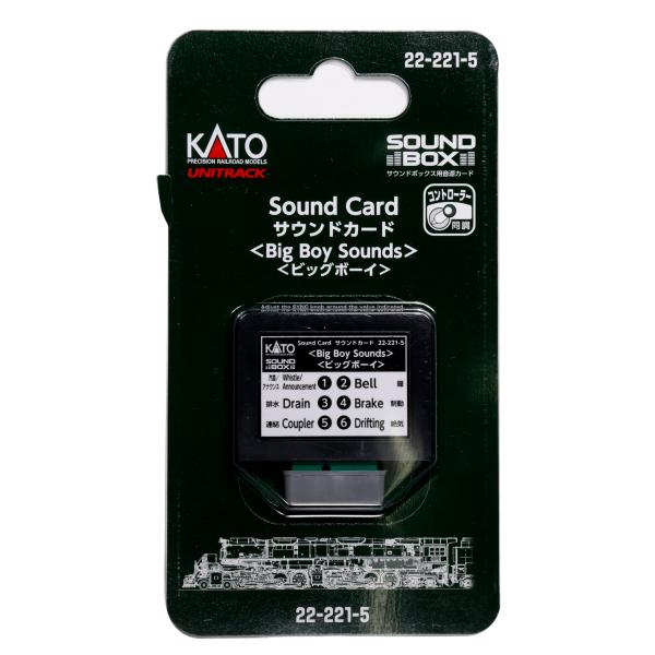 【商品概要】走行状況による走行音の変化をリアルに感じながら臨場感ある鉄道模型体験をお楽しみいただけます。【商品説明】【商品詳細】ブランド：カトー(KATO)商品種別：ホビー商品名：KATO サウンドカード ビッグボーイ 22-221-5 鉄...