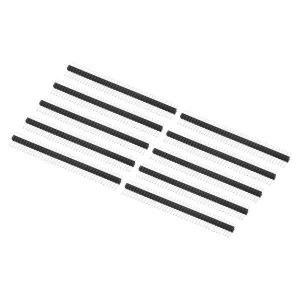 【商品概要】ピンヘッダーはコネクタの一種です。電子機器、家電製品、計器などの回路基板で広く使用されています。全体サイズ：51 x 2.5mm / 2 x 0.1"（長さ×幅）；ピンの長さ：7.2mm / 0.28"；ピッチ：1.27mm /...