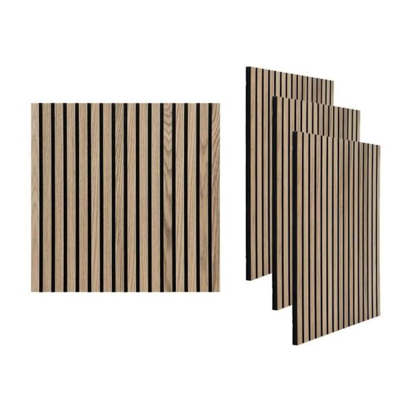 【商品概要】【商品詳細】約600×600mm、厚み21mm（木：12mm、吸音材：9mm）、1箱に4枚入っています（約1.44平米/箱）。お部屋の雰囲気に合わせてオークとクルミの２色をご用意しています。【優れた音響特性】吸音パネルは、部屋や...