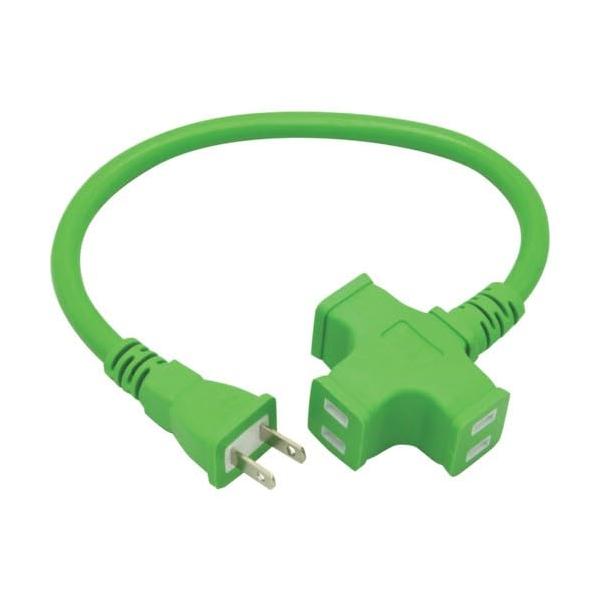 【商品概要】1点特徴 ソフトケーブル使用で冬でも固くならないです。 タップ部分は十字型で3方向に分岐可能です。 最大合計1500Wまで使用できます。 タップ本体、プラグは衝撃に強い二重構造です。用途 電気器具・電動工具の延長電源として。 材...