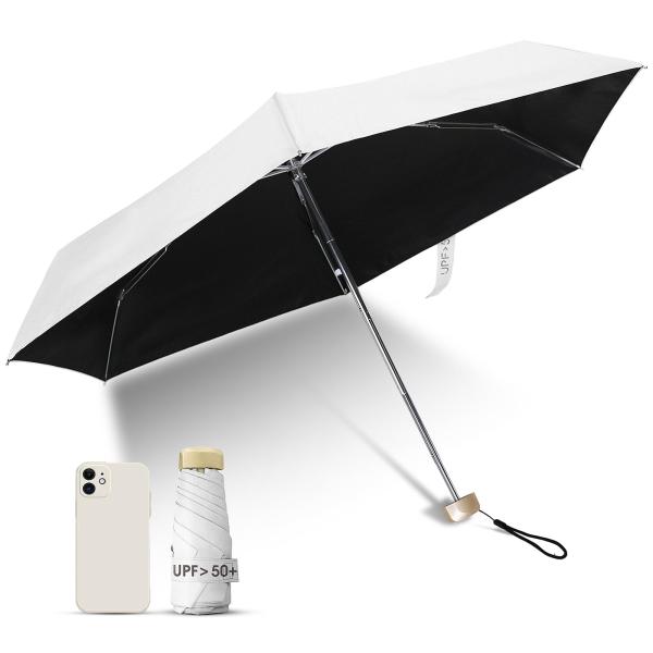 【商品概要】???【超軽量・極コンパクト・極軽！】 折りたたみ日傘フラットなデザインで、収納時は18ｘ6.4ｘ4cmの極極薄になり、ポケットに簡単に入れることができます！折りたたんだ厚さはわずか4cm、約179ｇの極軽デザインで、 日傘をカ...