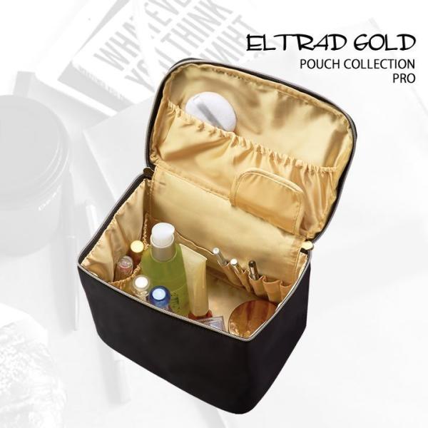 送料無料 あすつく 対応可能 長さのあるメイクブラシがすっきり収納できるバニティポーチ。メイク上級者にはうれしいサイズです。開口部が大きく出し入れしやすい。商品説明素材 ポリエステルサイズ 約170×210×145mmカラー 外側 ブラック...