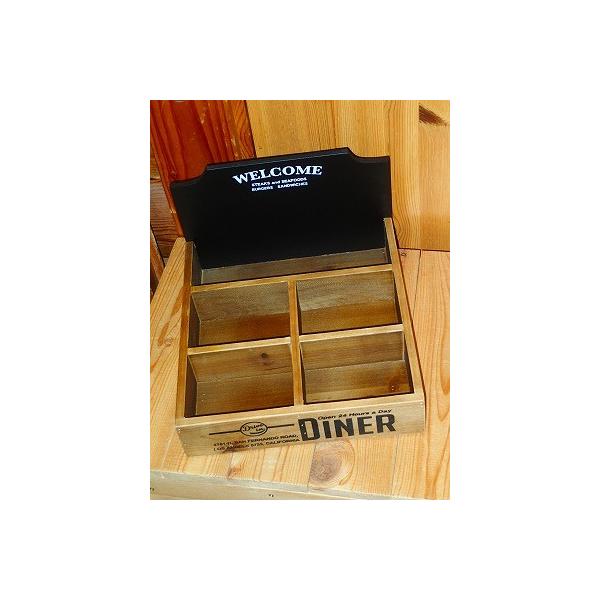 WOOD DISPLAY BOX DINER 101234