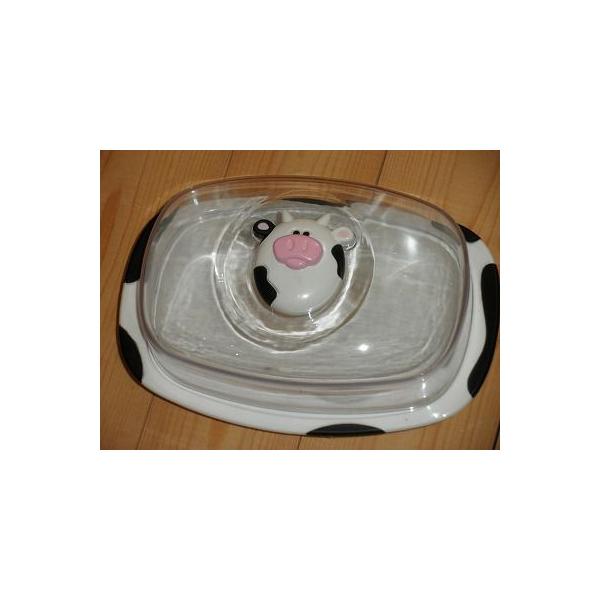 スーパーで買ってきたバターは、このかわいいバターポッドに入れて冷蔵庫へ容量：４５４ｇ（１ポンド）材質：本体（ABS) ふた（AS)食洗機は使えません。密閉機能はありません。