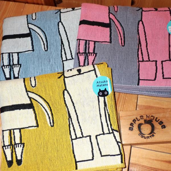 俣野温子　ニューヨークのねこ フェイスタオル （3色）