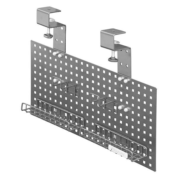 Bauhutte バウヒュッテ ケーブルオーガナイザー BHP-C500-BK 配線整理 デスク周りを整える収納パネル クランプ式 ブラック -メーカー直送-