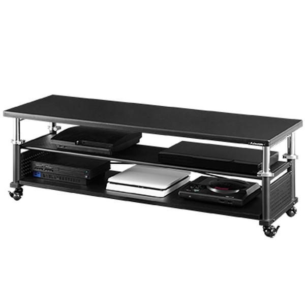 Bauhutte（バウヒュッテ） 昇降式テレビ台ワイド BHV-1200H-BK 天板の