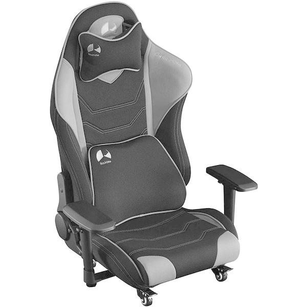 Bauhutte バウヒュッテ ゲーミング座椅子 GX-530-BK リクライニング機能 ロック付きキャスター 取り外せるクッション ブラック  -メーカー直送-